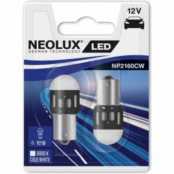 Автолампы NEOLUX ≜P21W LED technology NP2160CW-02B Белый(2 шт) Автолампы NEOLUX ≜P21W LED technology NP2160CW-02B Белый(2 шт)