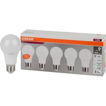 Лампа светодиодная LED OSRAM VALUE LVCLA75 10SW/840 10Вт E27 230В 2х5 RU (уп.5шт) Лампа светодиодная LED OSRAM VALUE LVCLA75 10SW/840 10Вт E27 230В 2х5 RU (уп.5шт)