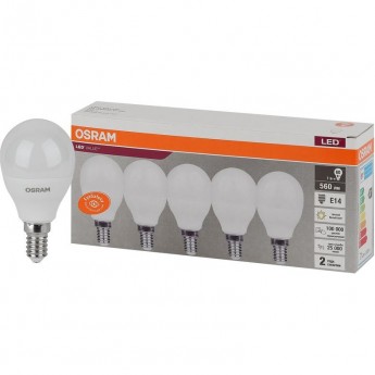 Лампа светодиодная LED OSRAM VALUE LVCLP60 7SW/830 7Вт E14 230В 2х5 RU (уп.5шт) Лампа светодиодная LED OSRAM VALUE LVCLP60 7SW/830 7Вт E14 230В 2х5 RU (уп.5шт)