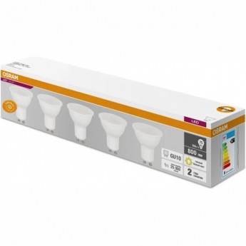 Лампа светодиодная LED OSRAM VALUE LVPAR1675 10SW/830 10Вт GU10 230В 2х5 RU (уп.5шт) Лампа светодиодная LED OSRAM VALUE LVPAR1675 10SW/830 10Вт GU10 230В 2х5 RU (уп.5шт)